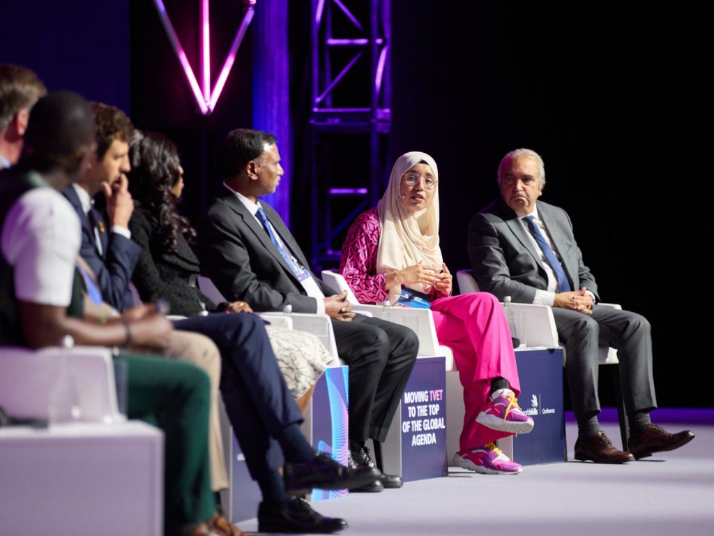 Panel on stage at WorldSkills Conference 2024